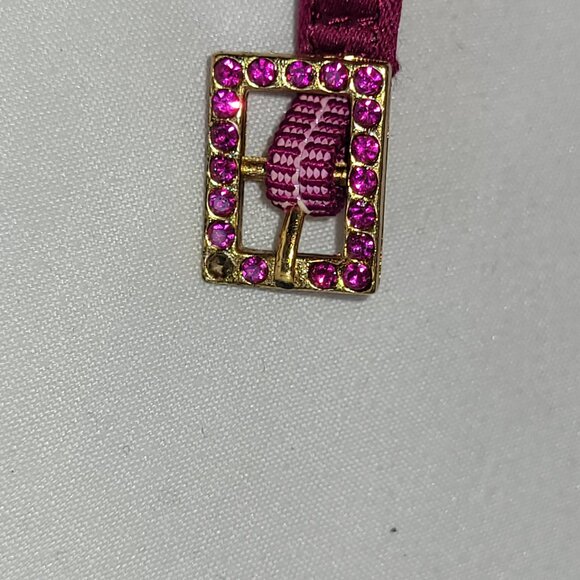 Enzo Angiolini Fuschia Satin Heels with Satin Rosette Detail Size 7.5 M - Picture 10 of 13